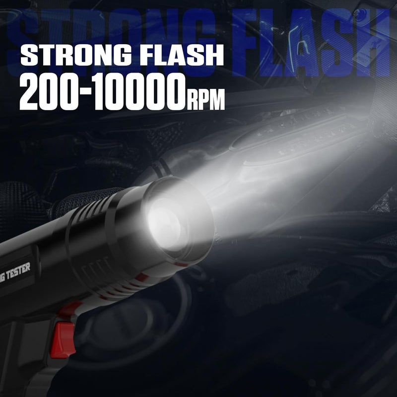 Autool Timing Light 12V, Engine Timing Gun Strong Flash Lights with Sliding Sensor Clip for Car, Motorcycle, Marine - Image 2